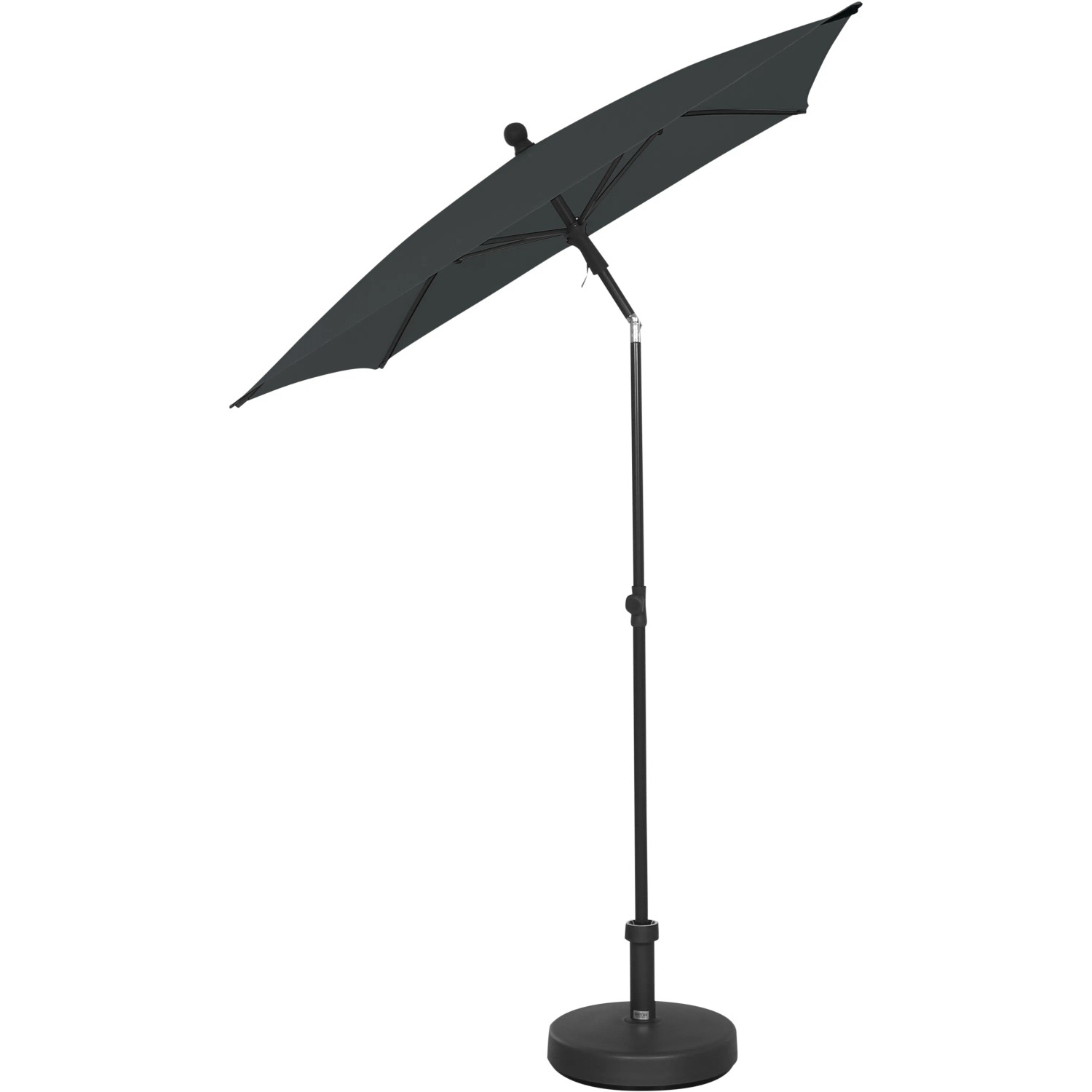 Grauer Siena Garden Marktschirm City, 210x140 cm, mit Neigungsfunktion und Schieber.
