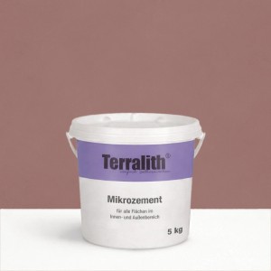 5 kg Terralith Mikrozement Fix & Fertig LFC0303 in Braun, feine Körnung für 3,5 qm.
