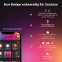 Philips Hue: App-Steuerung und Funktionen für die Außen-Wandleuchte Resonate Down.