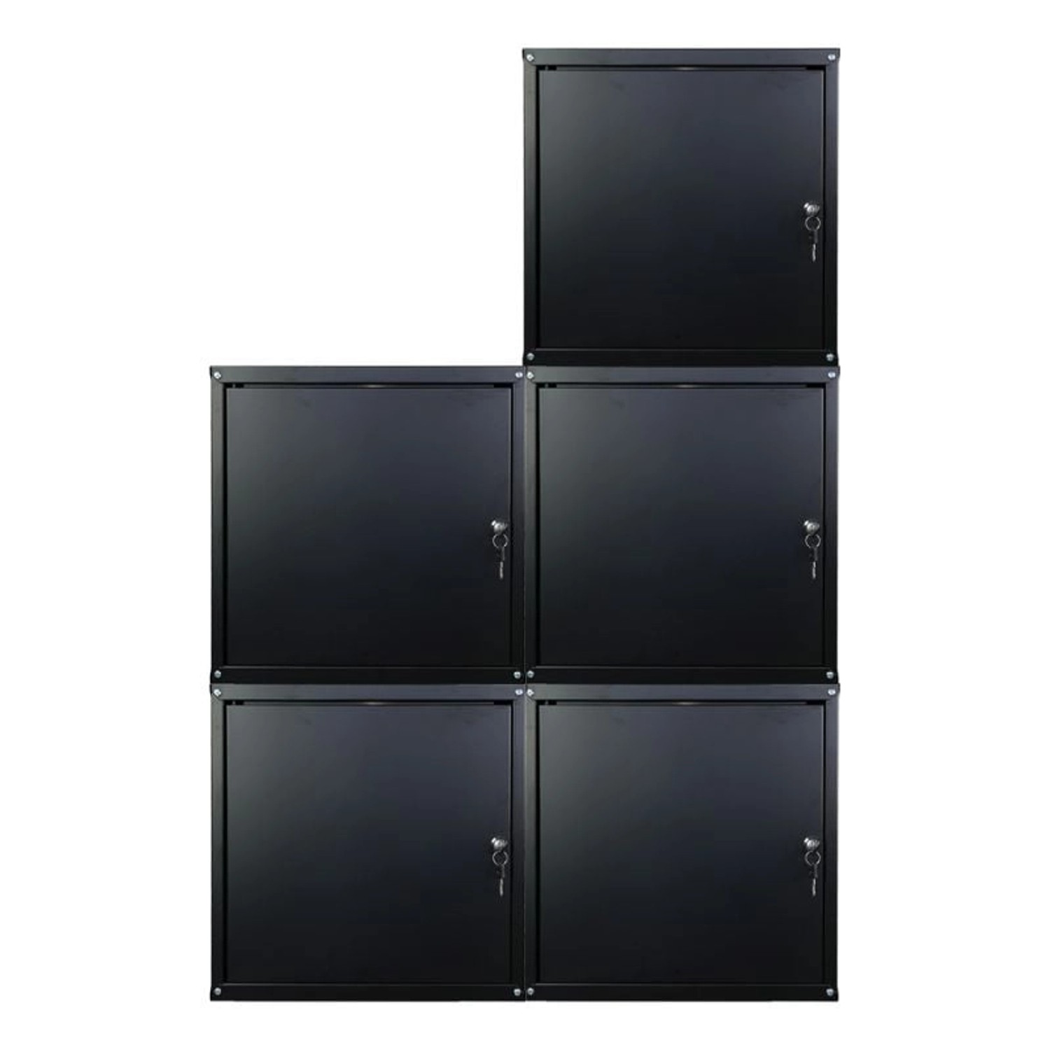 PROREGAL Mega Deal 5x Schließfachwürfel Cubic XL HxBxT 45 x 45 x 45 cm Schw günstig online kaufen