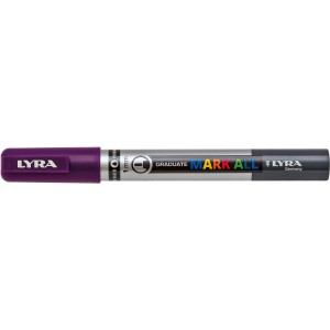 LYRA Mark All Marker, Violett, für alle Oberflächen. Stift mit 1mm Rundspitze.