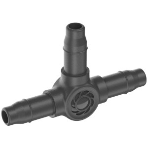 Gardena T-Stück 4,6 mm für Micro-Drip-Systeme, Abzweigung für Verteilerrohre.