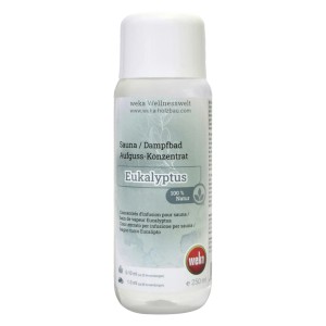 WekaPur Sauna- und Dampfbadduft Eukalyptus, 250ml Flasche.