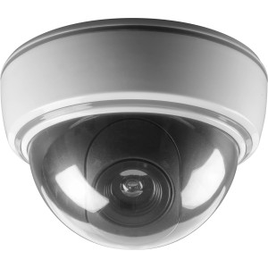Dome Kamera Attrappe mit LED, Attrappe zur Überwachung im Innenbereich.