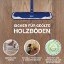 Bona Reiniger Spray für geölte Böden, mit Mopp und Hinweisen zu Anwendung und Eigenschaften.