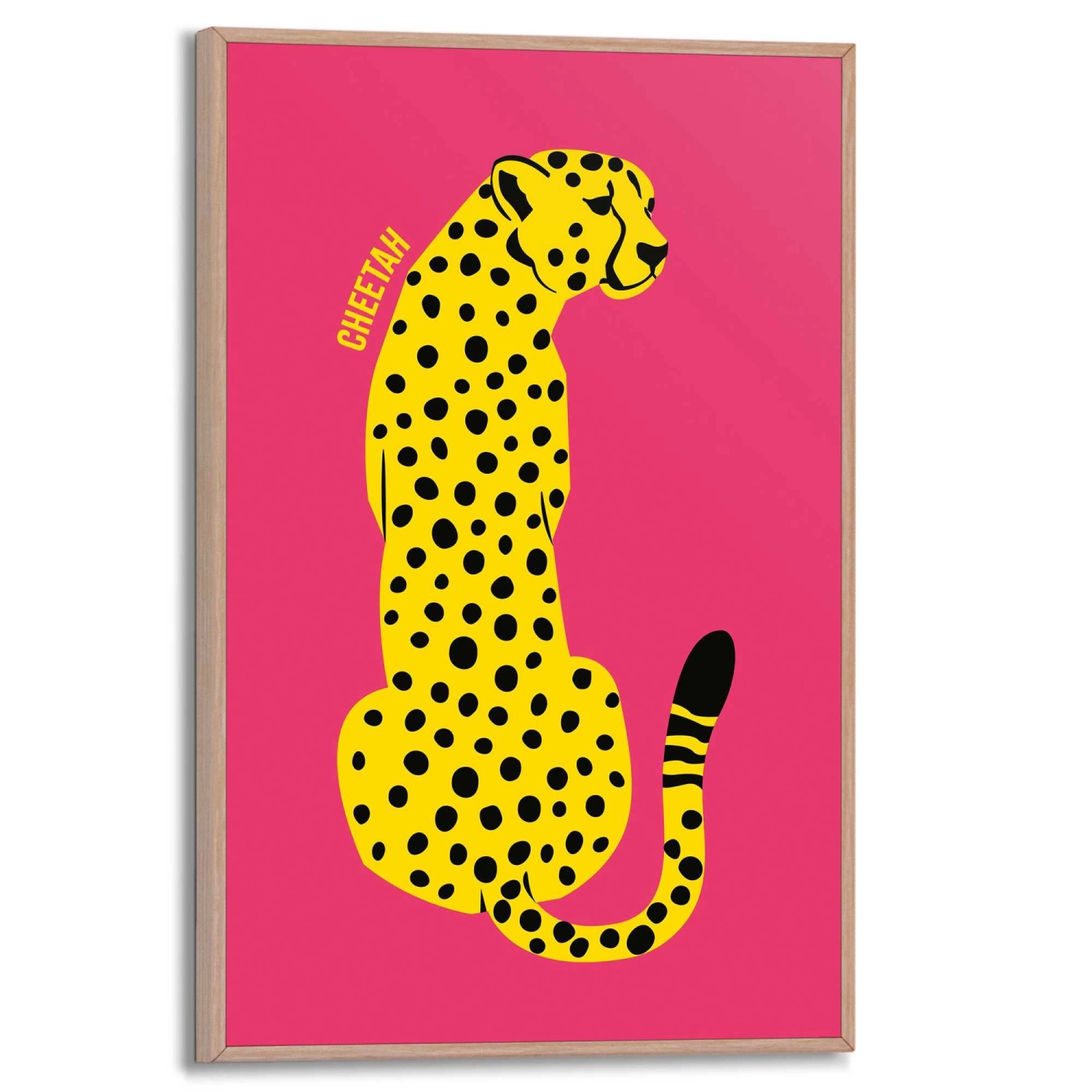 Reinders Gerahmtes Bild Cheetah Man Cave 30 cm x 20 cm Gelb günstig online kaufen