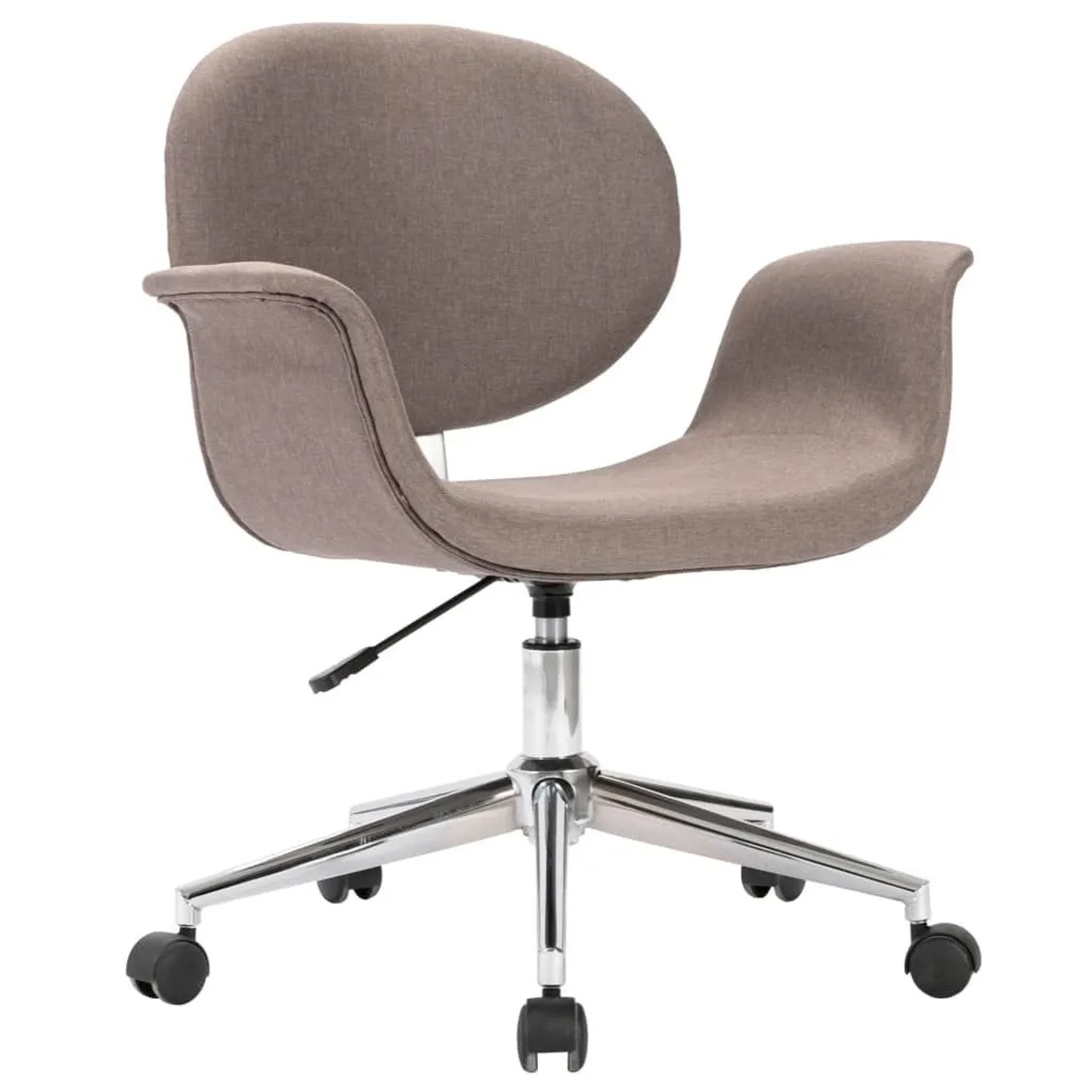 vidaXL Drehbarer Bürostuhl Taupe Stoff 3054829