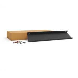 HEVVA Regalleiste MARSEILLE, 40cm, schwarz, mit Befestigungsmaterial.