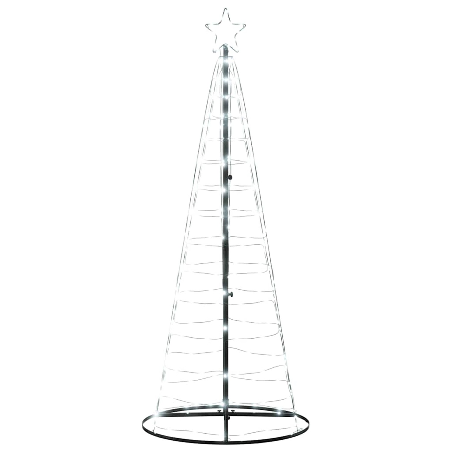 vidaXL LED Weihnachtsbaum 200 LEDs Kaltweiß 182 cm 4016449