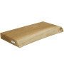 Holz4home Wandregal Eiche, 40cm, Baumkante Natur. Schwebendes Sideboard aus Eichenholz.