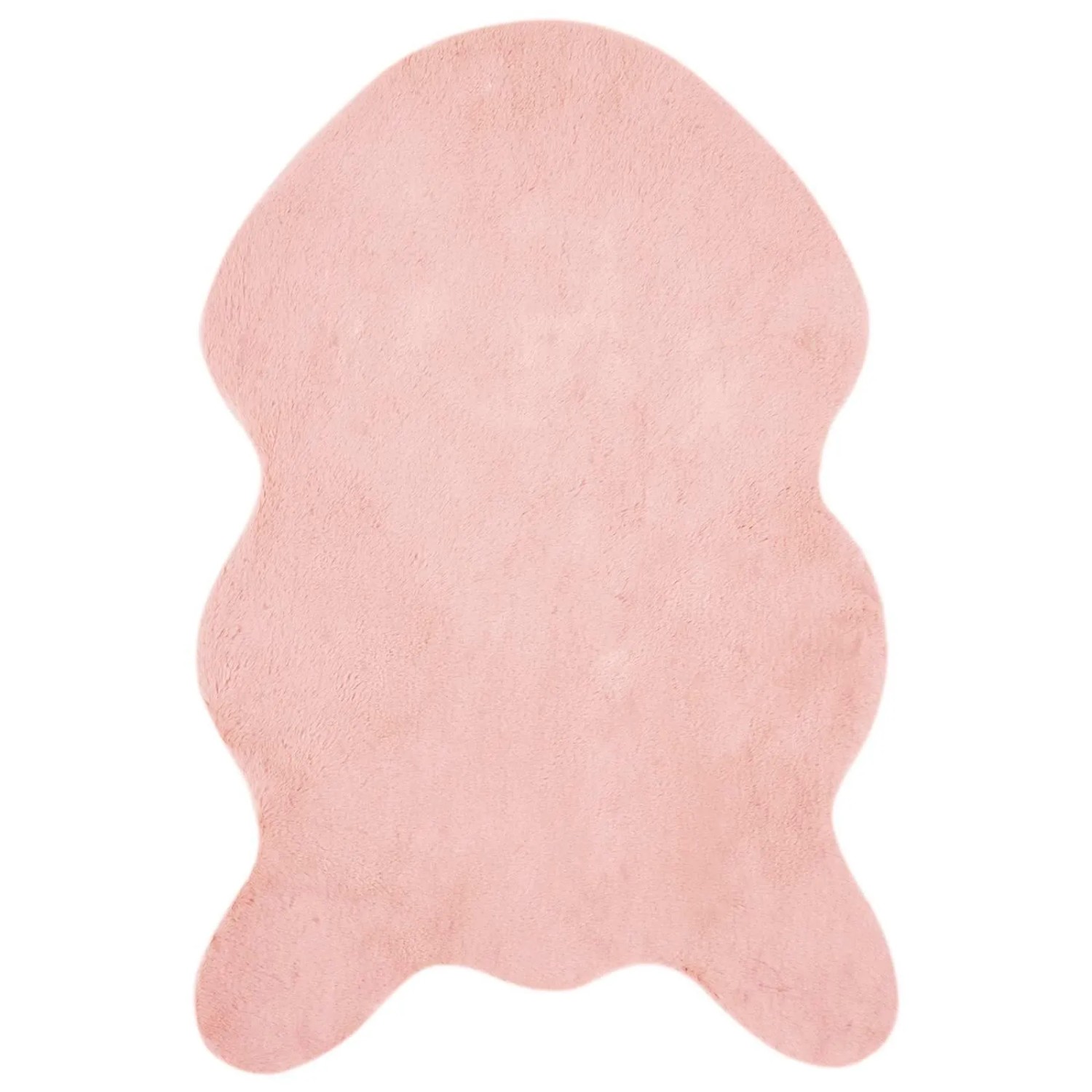 vidaXL Rutschfester Kunstfellteppich Olite Rosa 60 x 90 cm Polyester 42021717
