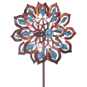 Kobolo Windrad Gartenstecker Dekostecker Windspiel XXL FIORE