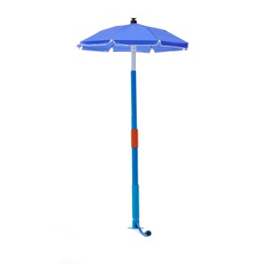 Plum Water Park Wasserschirm-Fontäne Outdoor-Wasserspiel für Kinder Höhenverstellbar Schlauchanschluss-Set Blau