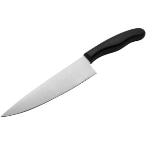 Nirosta Kochmesser Fit, 30,5 cm, mit schwarzem, ergonomischem Griff und Edelstahlklinge.