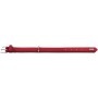 Hunter Softie Hundehalsband, XS-S, 40 cm, rot-schwarz, aus weichem Kunstleder.