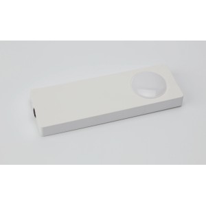 Weiße Müller-Licht LED Unterbauleuchte Padi mit Sensor für Schränke und Regale.