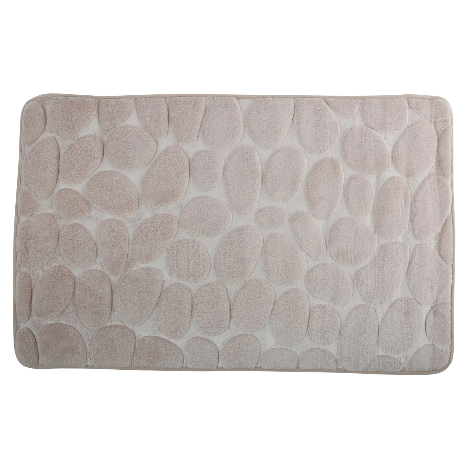 MSV Badematte Kiesel 50 cm x 80 cm Beige günstig online kaufen