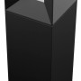 Schwarze Philips myGarden LED Sockelleuchte Parterre aus Aluminium für den Außenbereich.
