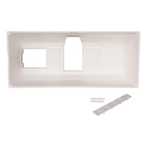 Calmwaters Rechteck-Badewanne 170x75cm Set mit Wannenträger und Ablaufgarnitur.