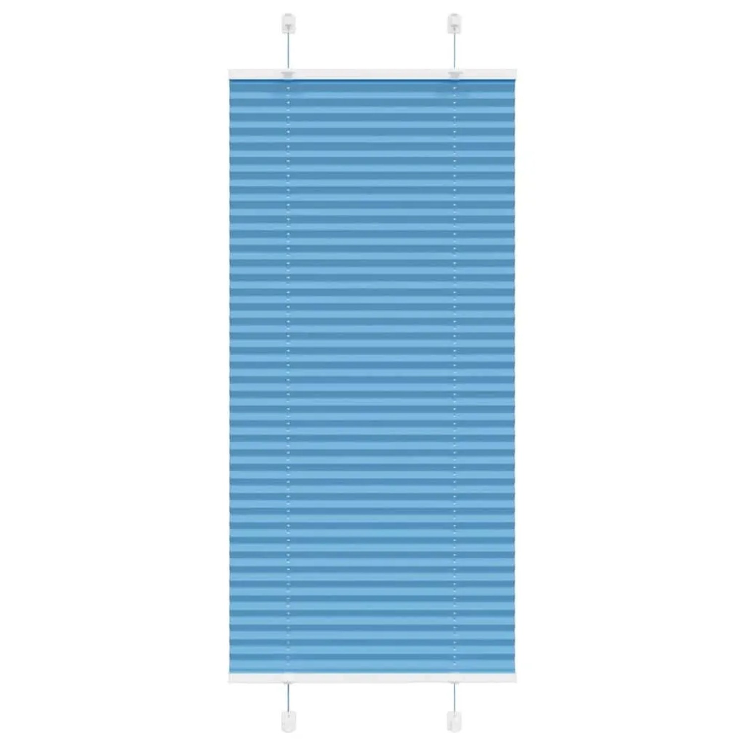 vidaXL Plissee Blau 55x150 cm Stoffbreite 54,4 cm Polyester 4015185 günstig online kaufen