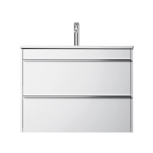 AM.PM Waschtischunterschrank mit Waschbecken Hit, wandmontiert, weiß, 80 cm.