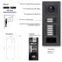 Goliath IP Video Türsprechanlage für 7 Familien, Unterputz, mit RFID, App-Steuerung, anthrazit/weiß.