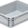 Graue Eurobox 40x30x12 cm, Vollwand, aus Kunststoff. Aufbewahrungsbox für Eurobox-System.