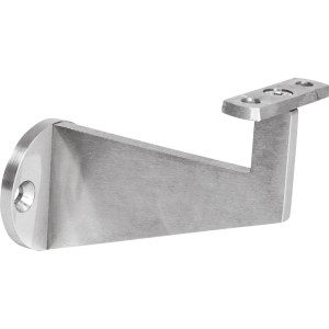 Handlaufkonsole aus Edelstahl für Holzhandläufe, Durchmesser 52 mm.