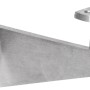 Handlaufkonsole aus Edelstahl für Holzhandläufe, Durchmesser 52 mm.