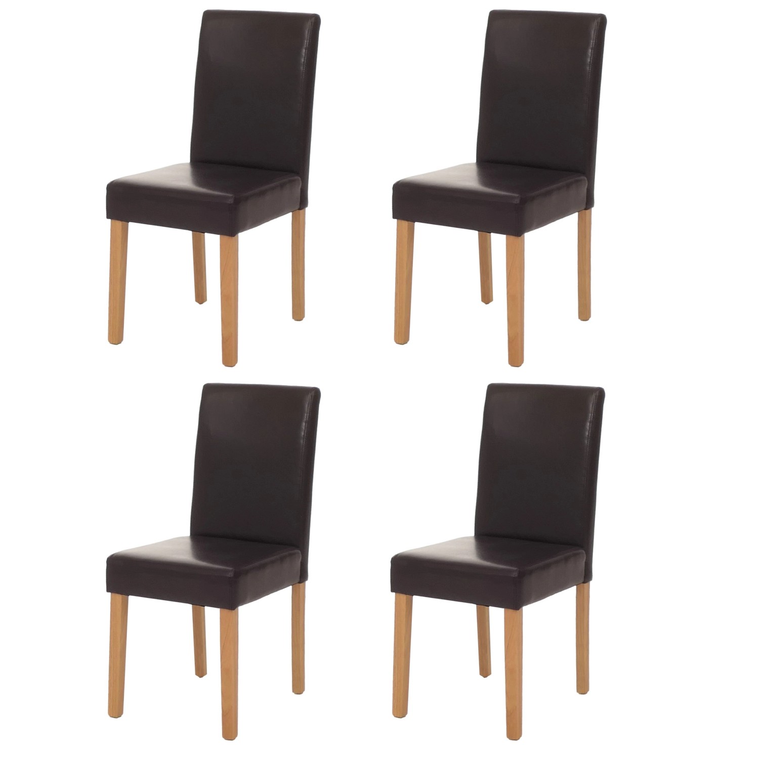 CHEFGASTRO Esszimmerstuhl 4er-Set Klassisch & Zeitlos 90x43x56cm Kunstleder günstig online kaufen