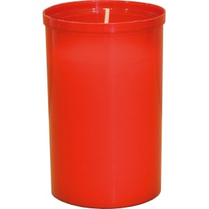 Rote Grabkerze Tagebrenner Nr. 3 mit langer Brenndauer für Gedenkstätte.
