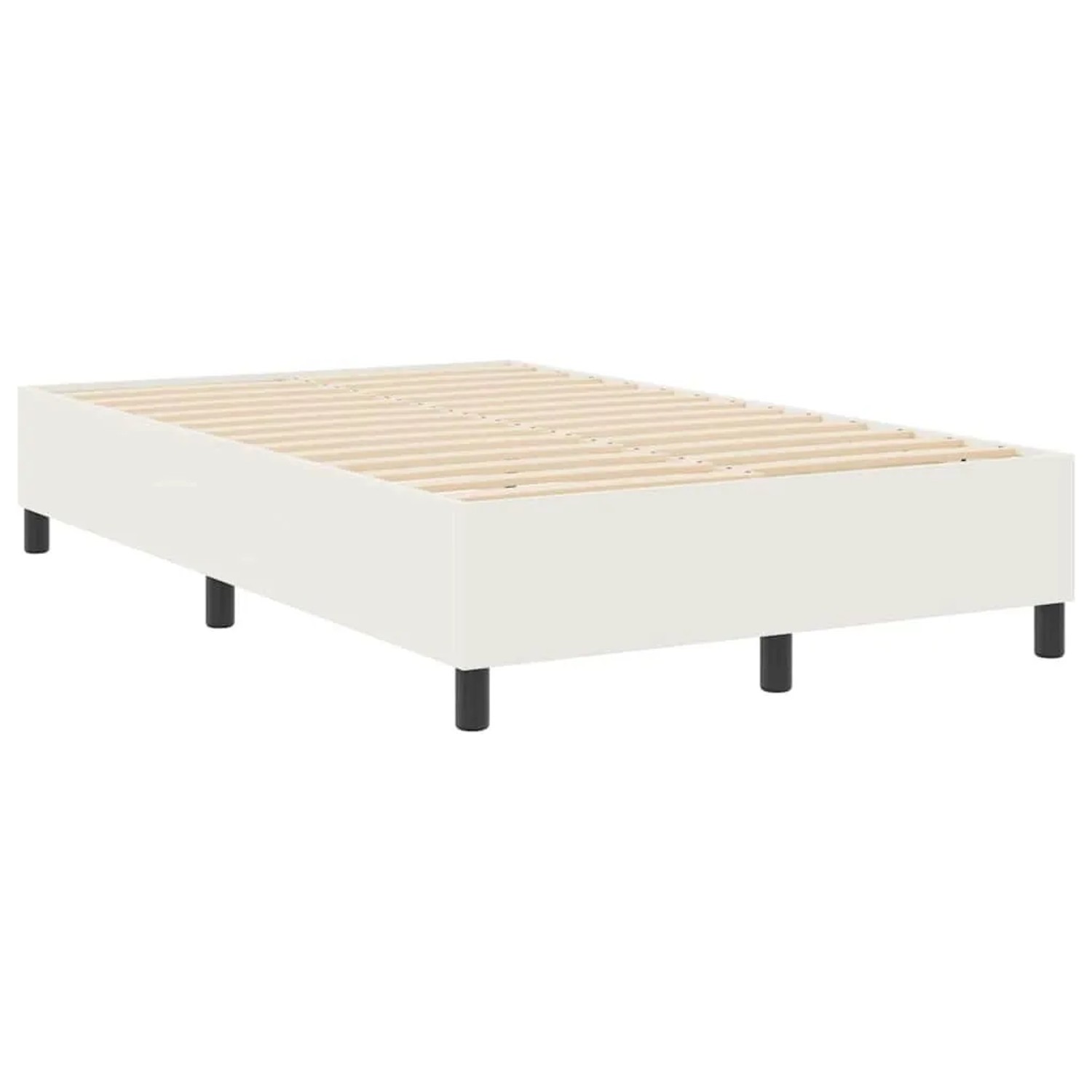 vidaXL Plattformbettgestell Creme 120 x 200 cm Stoff 3337404