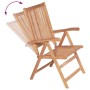 vidaXL Verstellbare Gartenstühle 2 Stk Massivholz Teak 43029_5