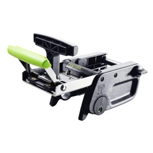 Festool Kappgerät KP 65: Präziser Kantenschneider mit ergonomischem Griff und Exzenter-Feineinstellung für Kanten.