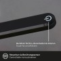 Detailaufnahme: Schwarze Brilo Stehleuchte mit Touch-Dimmer und Ein/Aus-Schalter.