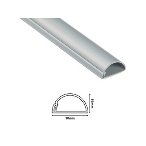 D-Line Kabelkanal, 30x15mm, Alu, 2m, für die Verlegung von Kabeln im Innenbereich.