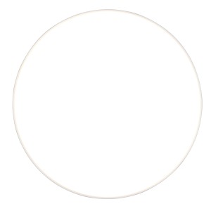 Weiße, runde Reality LED Deckenleuchte Spica, 27 cm Durchmesser. Moderne Deckenlampe für Bad und Wohnraum.