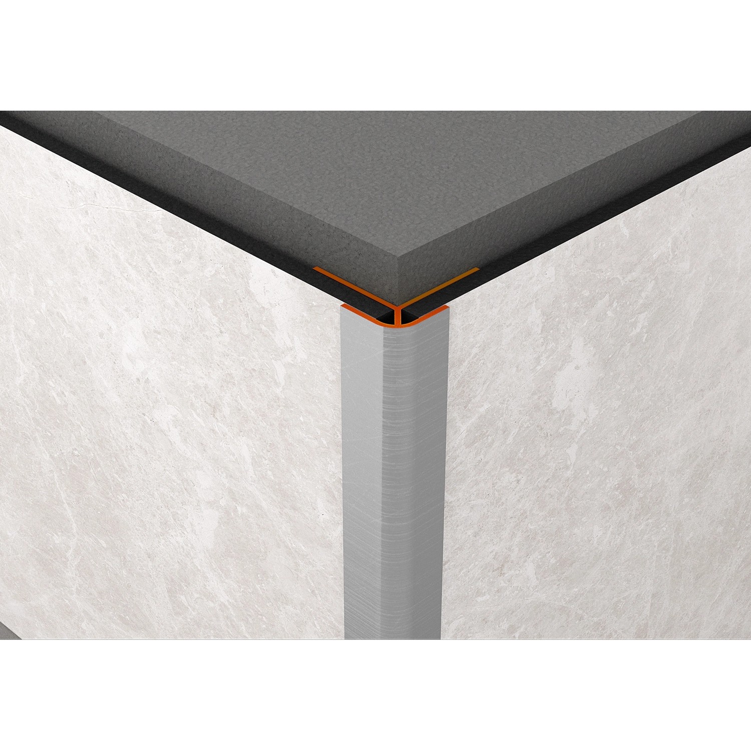 Nordholm Eckprofil-Aussen Aluminium 4 mm /2800 mm Silber Matt
