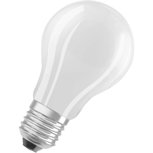 Osram E27 LED-Lampe in Glühlampenform, 8,5W, mattweiß, für stimmungsvolle Beleuchtung.