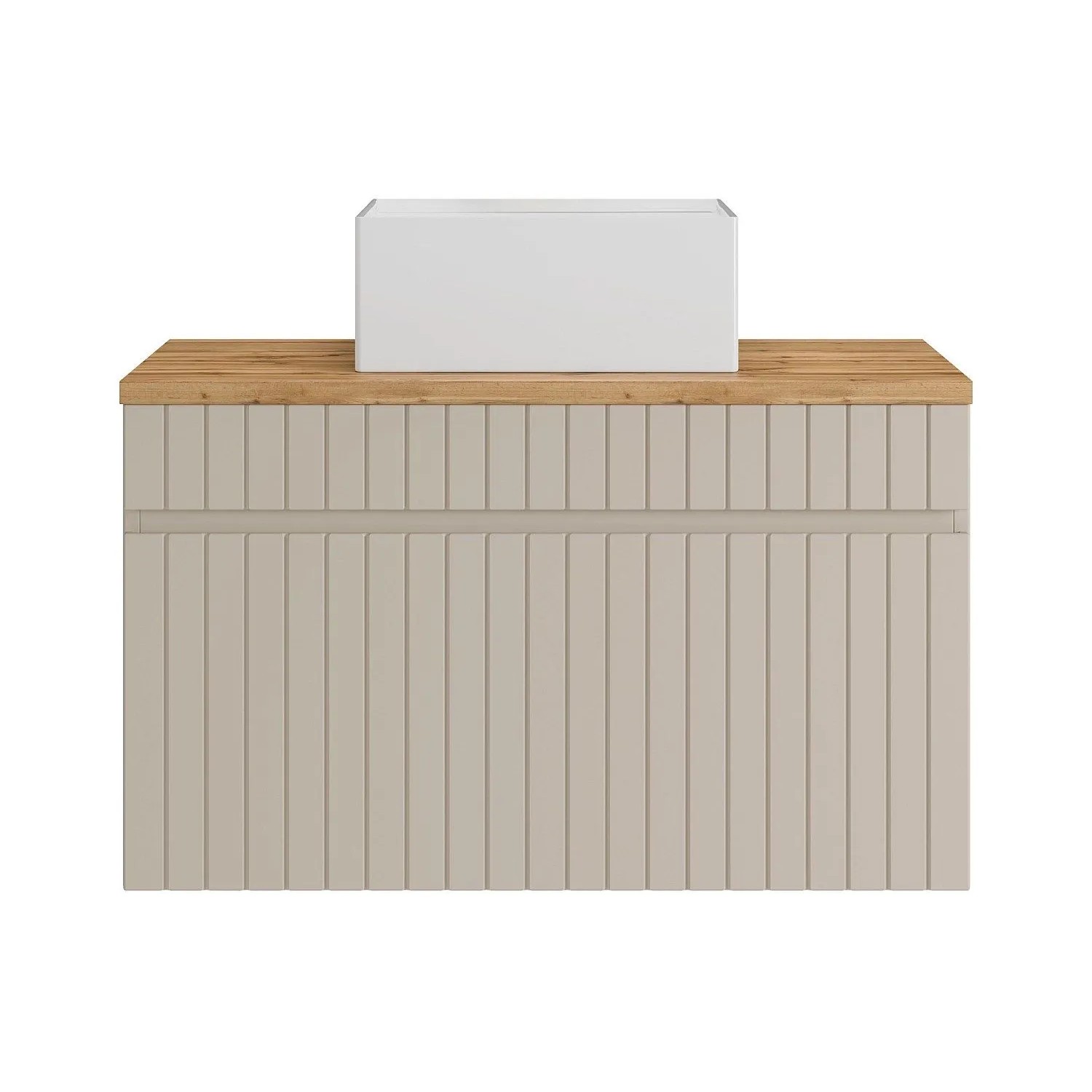 Vente-unique Einzelwaschtisch Satara Beige 80 cm