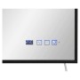 Detailansicht des Heizpaneels Infrae WIFI M 800W mit Thermostat und Spiegel.