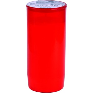 Rotes Kompo-Öllicht Nr. 7, eine Grabkerze mit langer Brenndauer für Grablaternen.