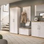 Inn.Furn Garderobenpaneel Weiß Lärche Landhaus 68 cm 5 Kleiderhaken Mirano_6