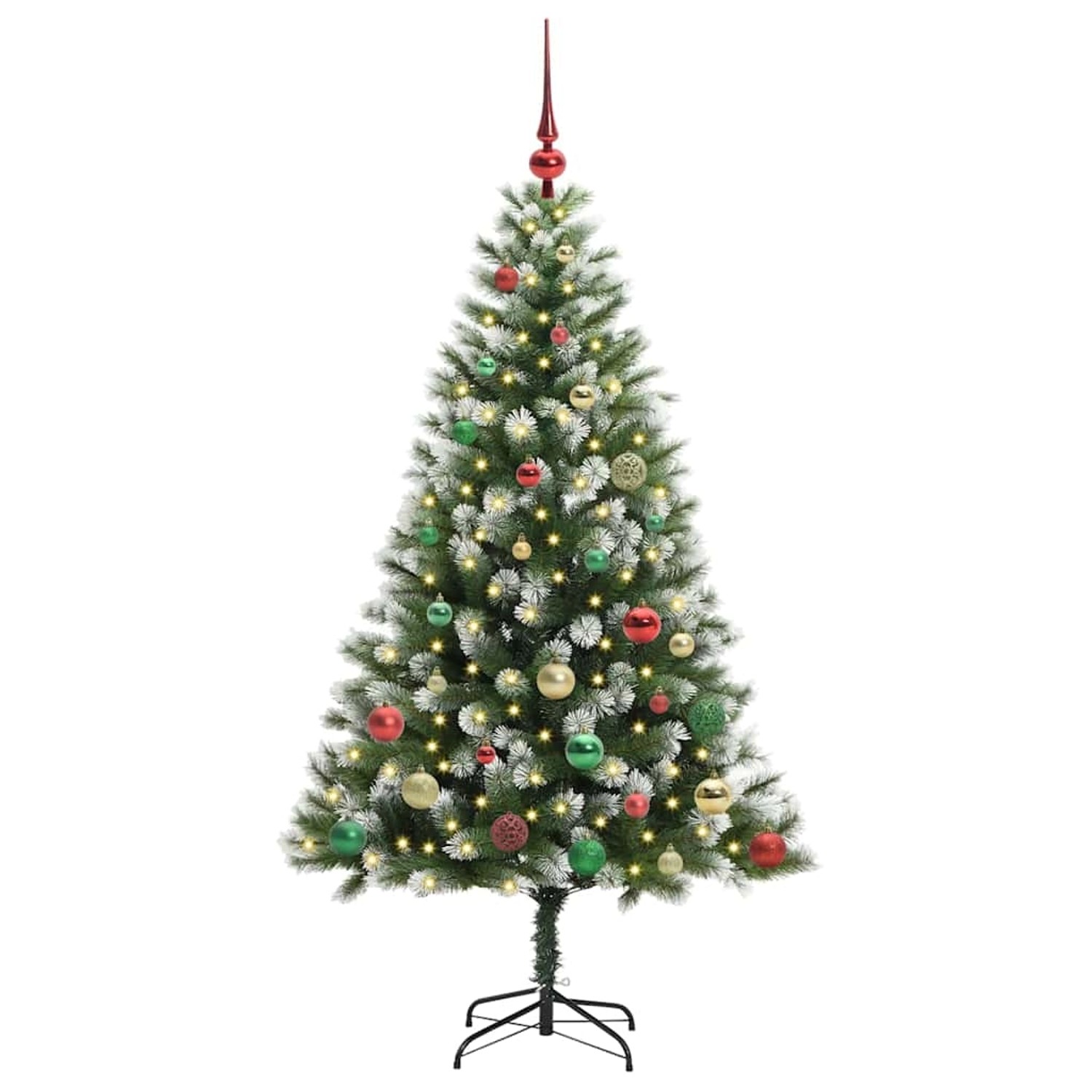 vidaXL Künstlicher Klapp Weihnachtsbaum mit Schneeüberzug 150 cm 3395441