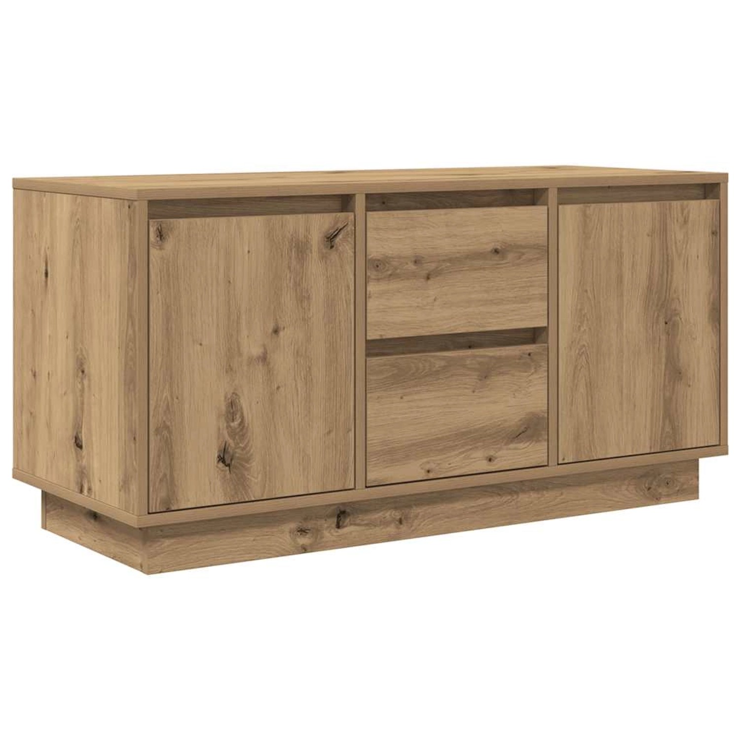 vidaXL TV-Schrank mit LED-Leuchten Artisan-Eiche 100x41x50 cm 861417 günstig online kaufen