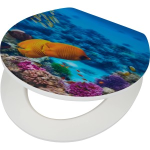 baliv WC-Sitz Rabago mit Unterwasserwelt-Motiv und Absenkautomatik.