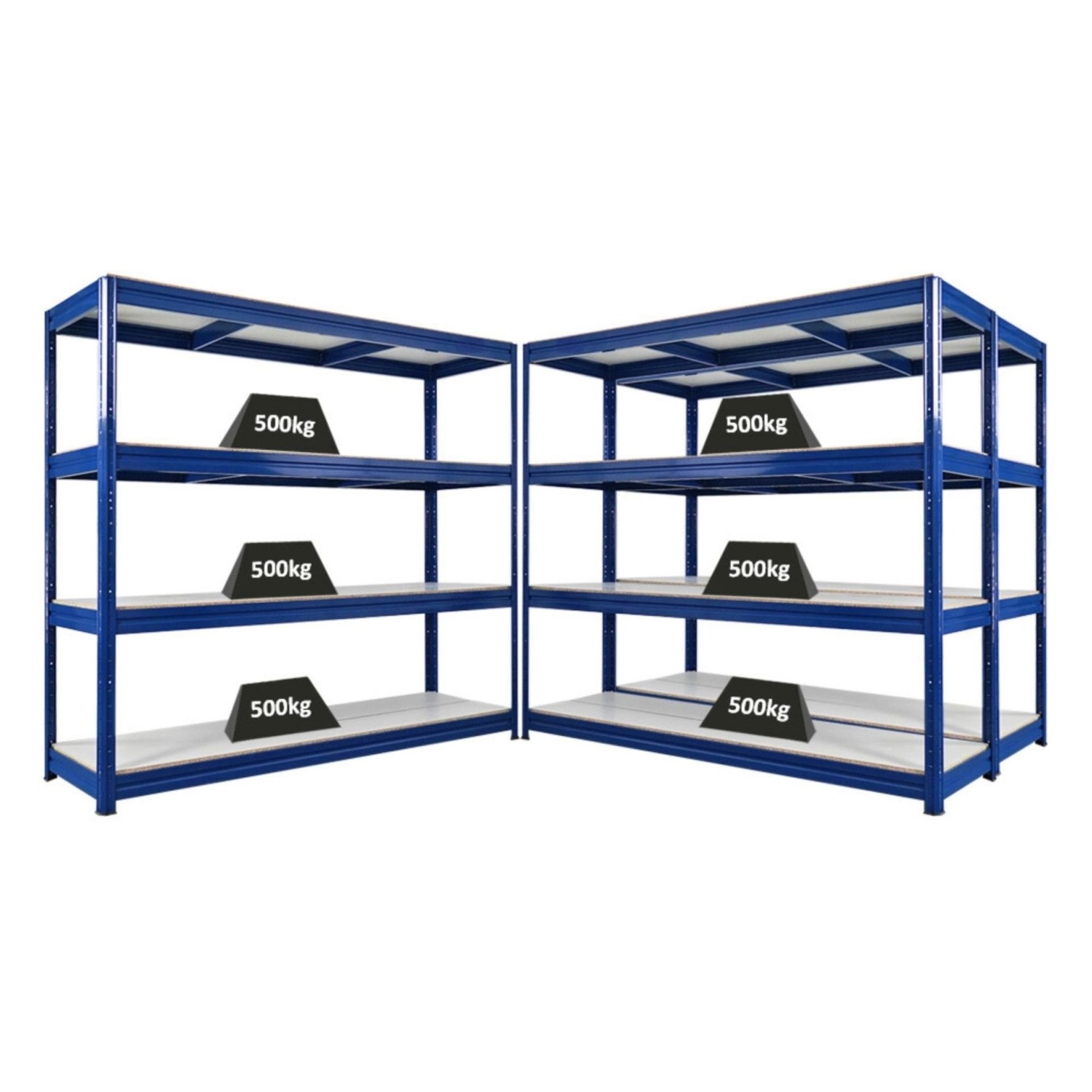 PROREGAL Mega Deal 3x Schwerlastregal Dino HxBxT 180x200x60cm 4 Melamin-Ebe günstig online kaufen