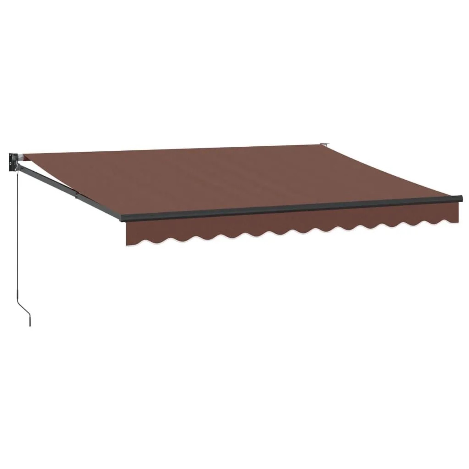 vidaXL Markise Manuell Braun 350x250 cm 3215704