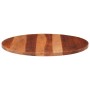 Runde Tischplatte aus massivem Akazienholz, 70 cm Durchmesser, honigbraun, poliert. Ideal für Möbelbauplatten.