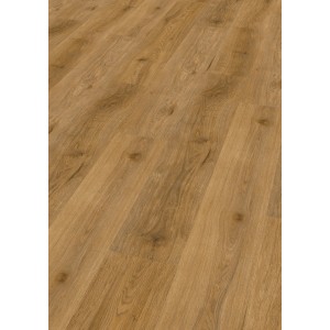 Check Click-Vinylboden Comfort Seva Eiche: Detailansicht des Bodens mit warmer Holzoptik.